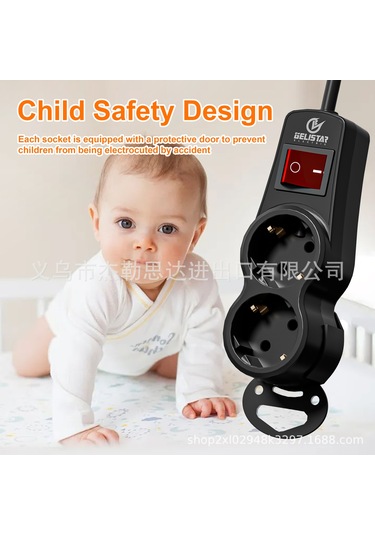 Joyjadehub Vde Alman Tipi Avrupa Tipi Priz, Kablolu 2 Konumlu