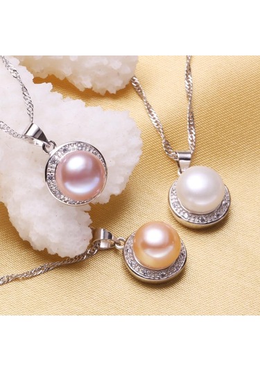 Siyah Lsooyh Cilp Küpe Doğal Tatlı Su Inci Takı Setleri Kübik Zirkonya Cz Kolye Küpe Siyah