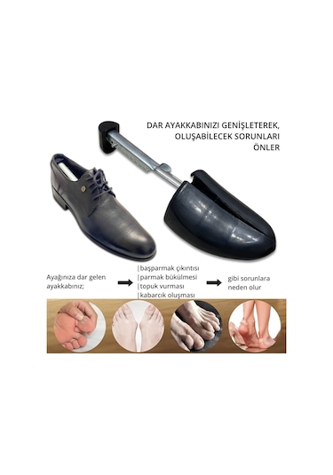 Ayakkabı Genişletme Ve Form Kalıbı, Pratik Ayarlanabilir, 1 Çift Siyah