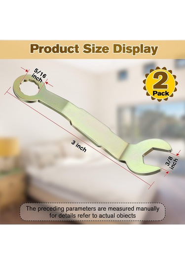 Konesam 3/8 İnç Açılmalı Pivot Rıhtım Anahtarı - Slayt Kapı, Dolap Kapısı Ayarlama Araçları Tekli Paket