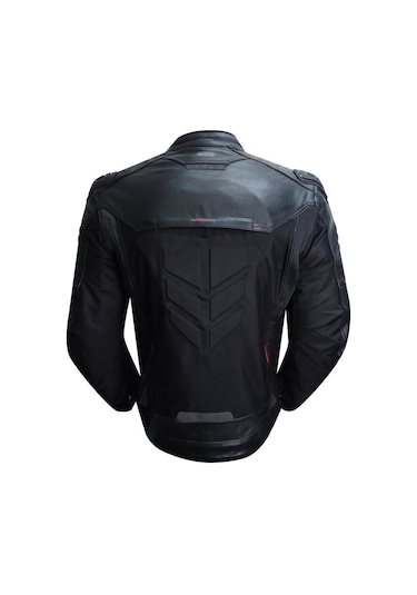 Prosev Falcon Red 4 Mevsim Motosiklet Montu Siyah