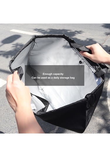 Dianziye Nylon Su Geçirmez Kask Çantası - Motor, Bisiklet, Kayak Kaskları İçin - Taşıma Kolu Ve Kilitli Çekmeceli - L Boyutu