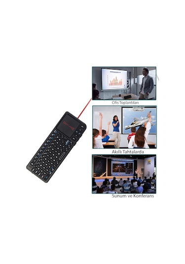 Yeni Tasarım Kablosuz Mini Akıllı Klavye Tv Televizyon Ps4/ps5/xbox/projeksiyon Lazer İşaretleyici Diğer