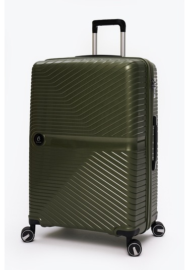 4 Lü Valiz Seti Elatae Exclusive Pro Polipropilen Kırılmaz Büyük - Orta - Kabin Boy Ve Makyaj Haki 5239