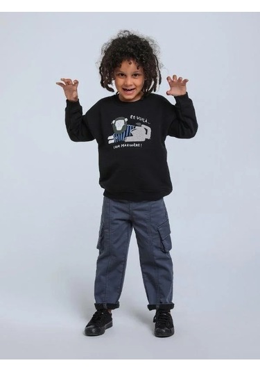 Jack Lions Erkek Bebek Kargo Cep Detaylı Pantolon-14752 Gri