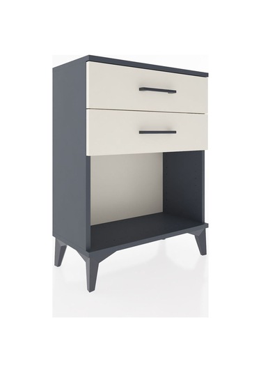 Arges Komodin 4 Çekmeceli 60x30x80 Antrasit-aytaşı Antrasit