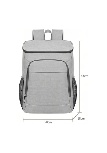 Teltree 24l Isı Ve Soğuk Tutucu Sırt Çantası - İçten Izolasyonlu, Sızıntısız, Oxford Kumaş - Piknik, Kamp, Outdoor Aktivite İçin Gri Gri