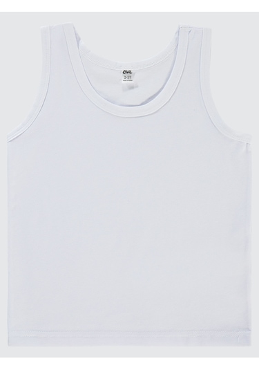 Civil Boys Erkek Çocuk 3'lü Atlet Set 2-10 Yaş Beyaz Beyaz