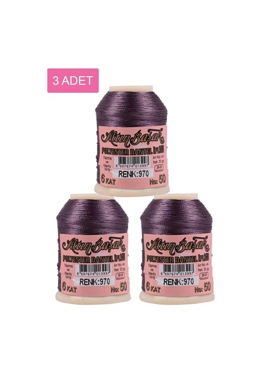 3 Adet Altınbaşak Oya Ve Dantel İpi 20 Gr - Royaleks - No: 970