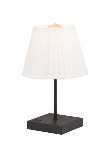 Edel Beyaz Şapkalı Siyah Masa Lambası Modern Tasarım Salon Yatak Odası Abajur Siyah