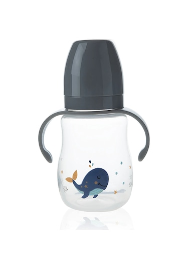 Babyjem Damlatmayan Suluk Alıştırma Bardağı 250 ml Gri