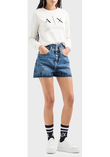 Armani Exchange Bayan Sweat 3dym92 Yjfdz 1125 Beyaz