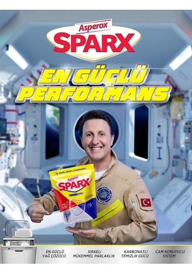 Asperox Sparx Diamond Bulaşık Makinesi Deterjanı Tablet 60 Adet