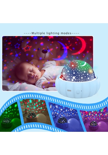Gece Işığı Yıldız Projeksiyonu Hediyeleri Çocuklar İçin Yatak Odası Tavan Lambası Diğer