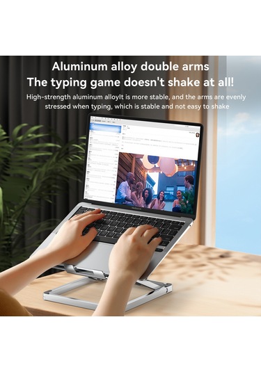 H12mini Katlanabilir Tablet Standı Ayarlanabilir Açılar 13,3 İnçe Kadar Dizüstü Bilgisayarlar İçin Masaüstü Desteği