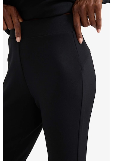 Defacto Defactofit Flare Fit İspanyol Paça Standart Boy Modal Sporcu Pantolon E8957ax25aubk81 Siyah