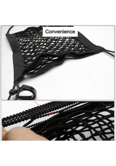 jmsstore Genel Esnek Örgü Bavul Araba Organizatör Koltuk Arka Depolama Örgü Çanta