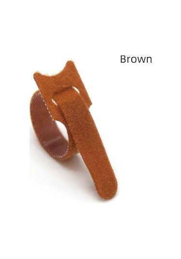 50/100 Adet Çıkarılabilir Kablo Bağları Plastik Sabitleme Yeniden Brown 150mm X 50pcs Diğer