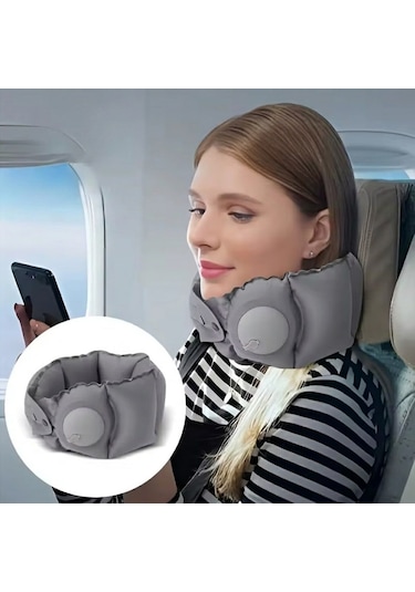 Sunup Sn-29979 Taşınabilir Şişme Seyahat Boyun Yastığı