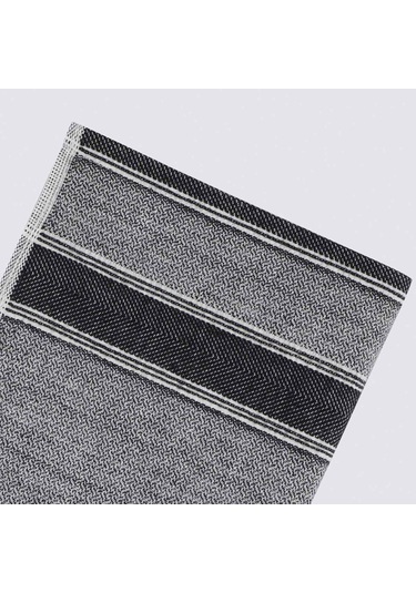 Ecocotton Elis Siyah-krem 3 Parça Organik Mutfak Havlu Seti 40 X 60 Cm. Siyah