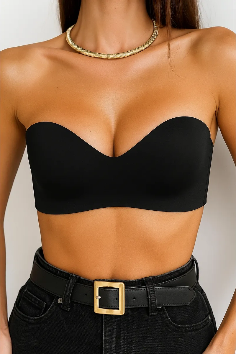 Lapas Dikişsiz Bandeau Askısız Sütyen 482952252 Siyah