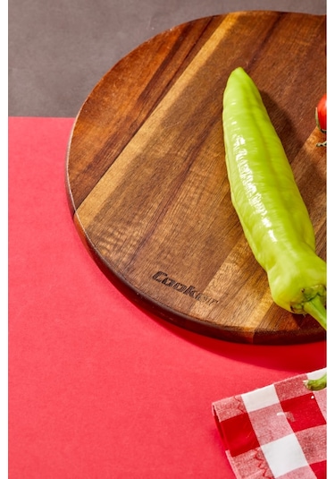 Cooker Lüx 34x24 Cm Akasya Ağacı Kesme Tahtası Kahverengi