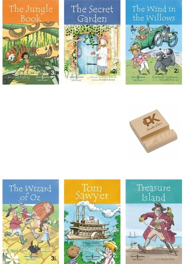 İş Çocuk İngilizce The Jungle The Secret Garden The Wind The Wizard Tom Sawyer Treasure 6lı Set