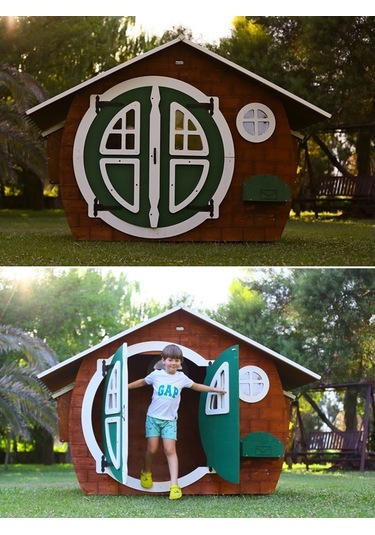 MANDU Ahşap Çocuk Oyun Evi (Playhouse) Hobbit