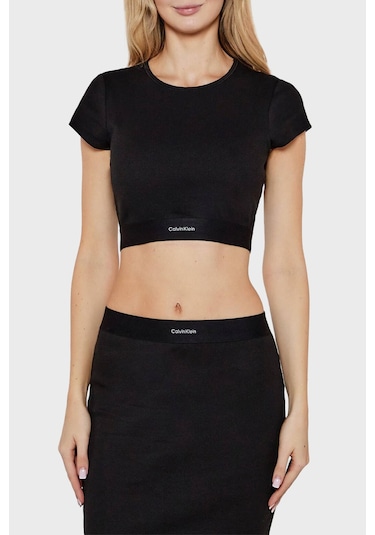 Calvin Klein Bayan Top Lv00qs7349 Ub1 Siyah Siyah