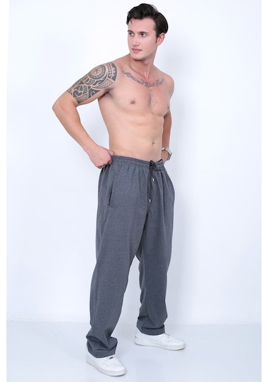 Lukitus Erkek Büyük Beden Eşofman Altı Gri