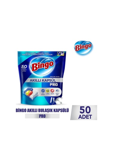 Bingo Akıllı Kapsül Pro Bulaşık Makinesideterjanı Tableti 150adet
