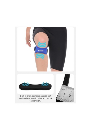 Dancemonkey Kolay Kullanımlı, Diz Koruyucu Bandaj - Mavi Renkli Seçenekler Mavi