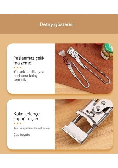 Didadodo Yeni Yaratıcı Şişe Açacağı - Paslanmaz Çelik, Ayarlanabilir, Uzun Saplı, Ev Kullanımı Diğer, Güvenli Açma Sistemi Diğer