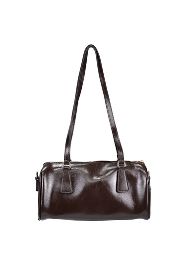 Kadın Silindir Baget El Ve Omuz Çantası Acı Kahve Acı Kahverengi