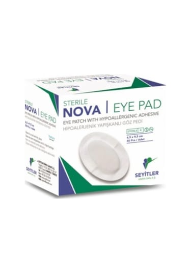 Nova Ped Yetişkin Göz Kapama Bandı Göz Pedi 6.5 x 9.5 CM 50 Adet