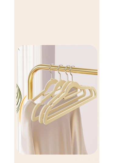 Aubyhe 10 Adet Siyah Kadife Anti Kayma Askı - 45 Cm - Ev Ve Mağaza İçin Düzgün Sıralama - Yırtılma Olmayan Tasarım Siyah