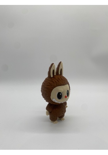 Labubu Figür, Dekortif Koleksiyon Objesi, 3d Baskı, Kahverengi