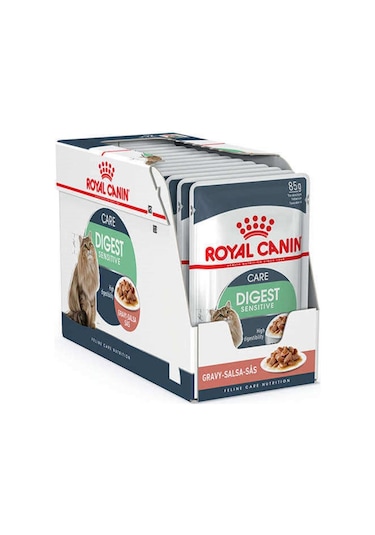 Royal Canin Digest Sensitive Gravy Pouch Yetişkin Kedi Yaş Maması 12 x 85 G