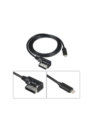 Maiyame Audi A1/a3/a4/a5/a6/q3/q5/q7 İçin Mmı/amı Uyumlu İphone 5-12 Ses Ve Şarj Kablosu 1 Metre