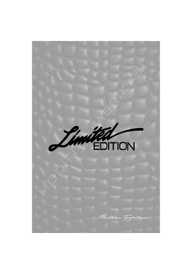 Limited Edition Sticker Folyo - Siyah - 16 X 5 Cm