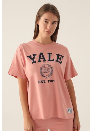 Yale Comfortable Pembe Kadın T-shirt 5274-42819 Pembe