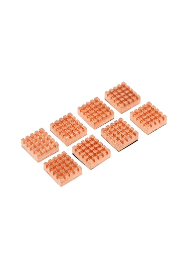 Reedark Temiz Bakır Soğutucu Plakaları - Ekran Kartı, Bellek, Anakart İçin 13x12x4mm - 8 Adet Set Gpu, Ram, Kuzey-batı Köprü Soğutma