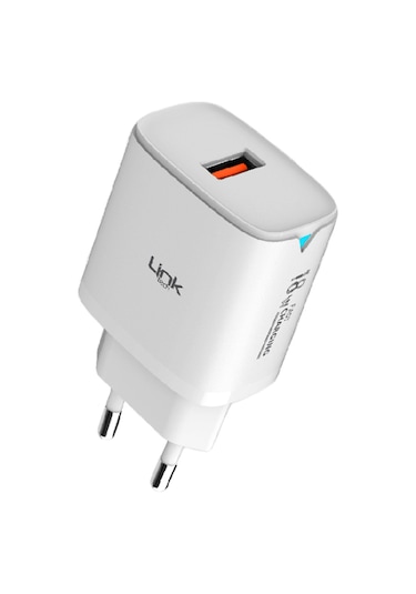 Linktech C304 Safe 18W Hızlı Şarj Adaptörü Beyaz