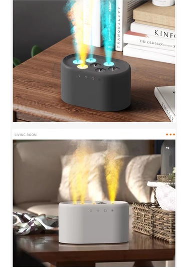 Ultrasonik Hava Nemlendirici 7 Renk Işıklı Aroma Difüzörü Dinamik Buhar Makinesi 1000 Ml