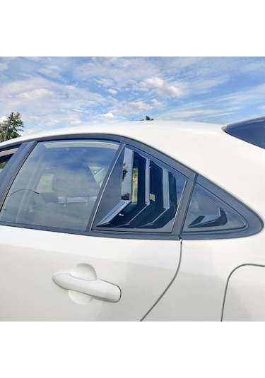 Toyota Corolla Uyumlu Kelebek Cam Vizörü Piano Black 2019-2021