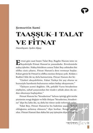 Taaşşuk-ı Talat ve Fitnat - Şemseddin Sami - Turkuvaz Kitap