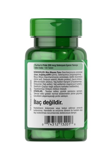 Puritan's Pride Selenyum 200 Mcg 100 Tablet
