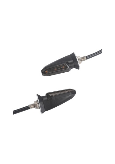 4 Adet Mk-200 3led Vurgu Motosiklet Dönüş Sinyali Işığı Siyah