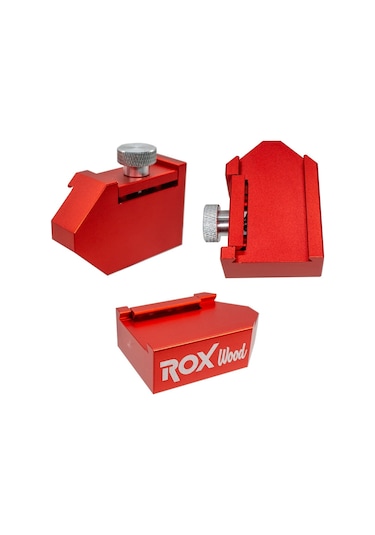 Rox Wood 0162 Alüminyum Cetvel Tutucu Gönye 45 Derece- 90 Derece