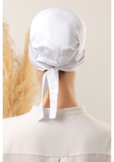 Sihirli Yapışkanlı Kaymayan Bone Beyaz Beyaz